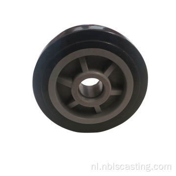 rolstoelaccessoire 6 inch soild plastic wiel voor rolstoelbeen